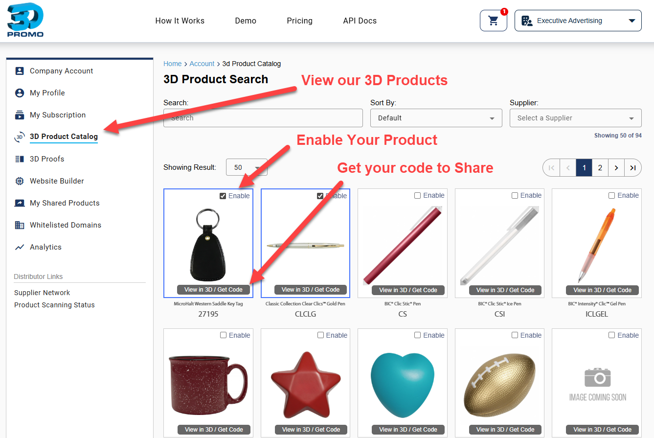 3D Product Catalog