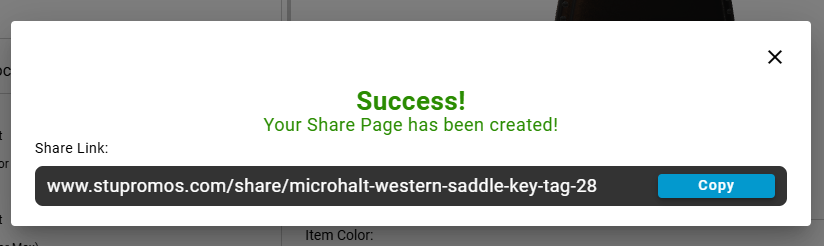 Share Page Created